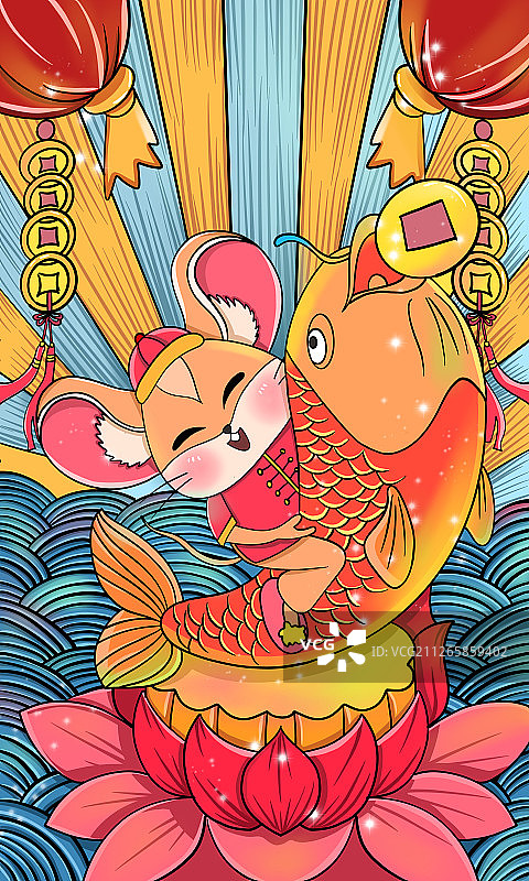 鼠年大吉图片素材