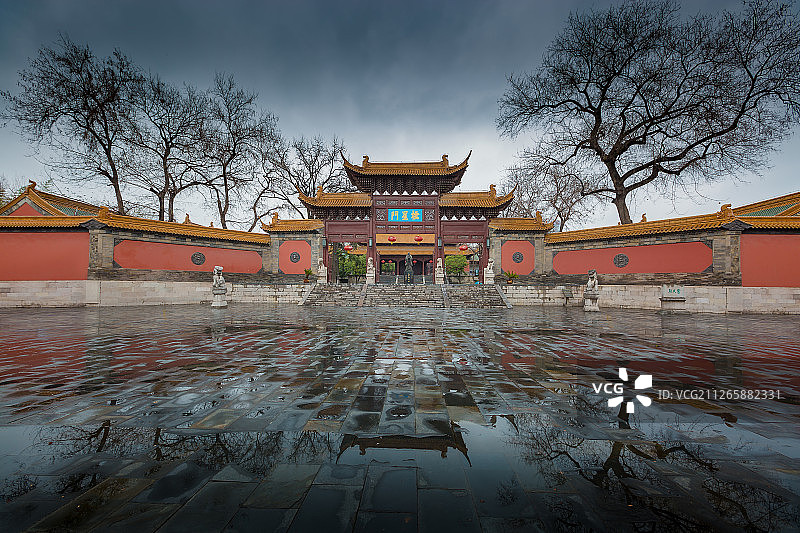 冬雨+朝天宫（南京）图片素材
