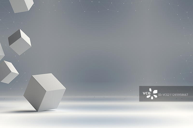 3D抽象简洁空间图片素材