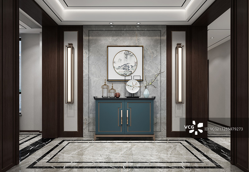 高档前厅大堂过道图片素材