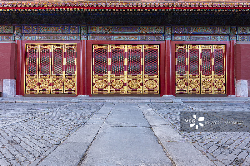 北京故宫博物院中国古建筑景观图片素材