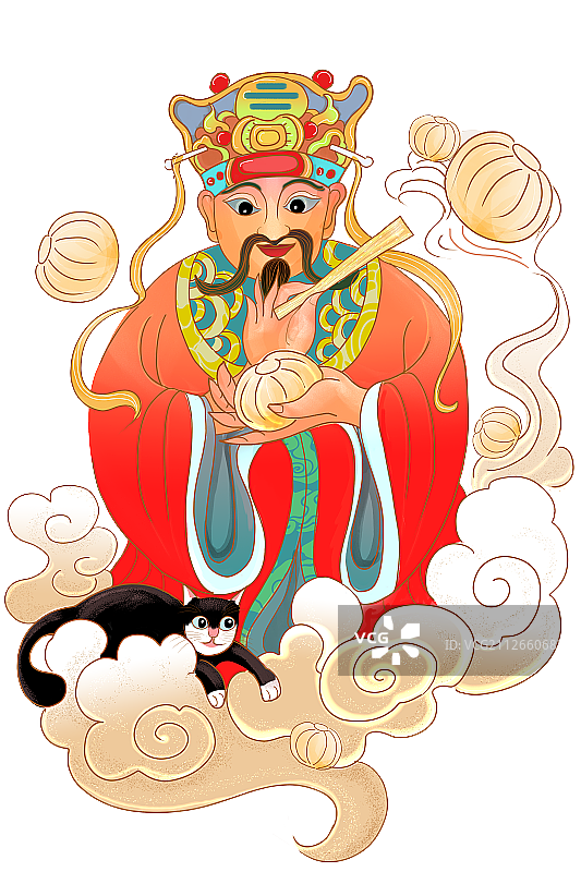 灶王爷图片素材