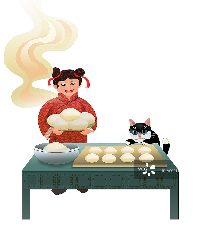 蒸馒头2图片素材