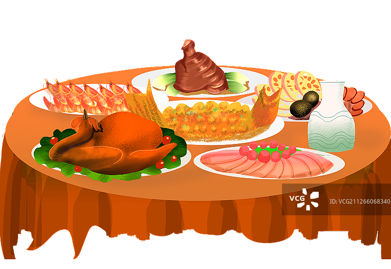 一桌菜图片素材