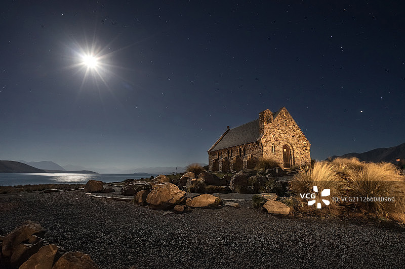 新西兰牧羊人教堂图片素材