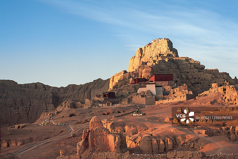 西藏阿里古格王朝遗址图片素材