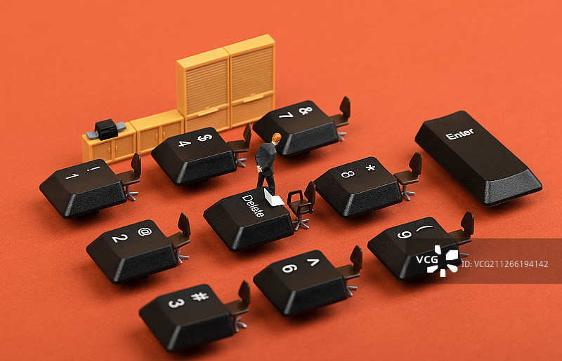 办公室键盘桌椅网络办公图片素材