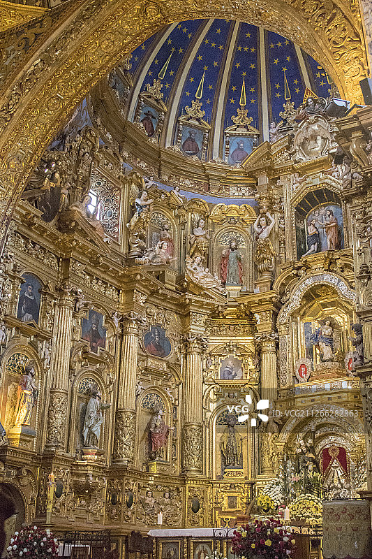 圣弗朗西斯科教堂内部的华丽装饰图片素材