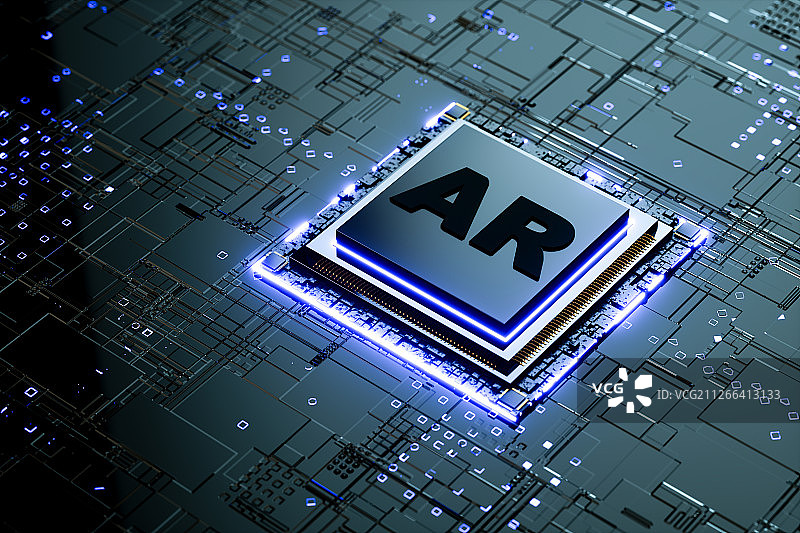 半导体芯片三维图形图片素材