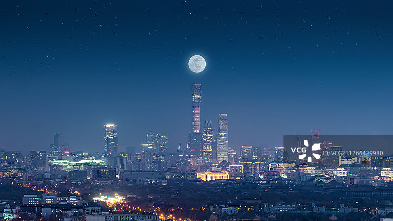 远望北京国贸图片素材