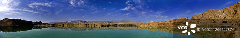 昆仑山可可西里水库全景图片素材