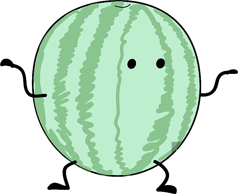 可爱卡通漫画元素西瓜图片素材