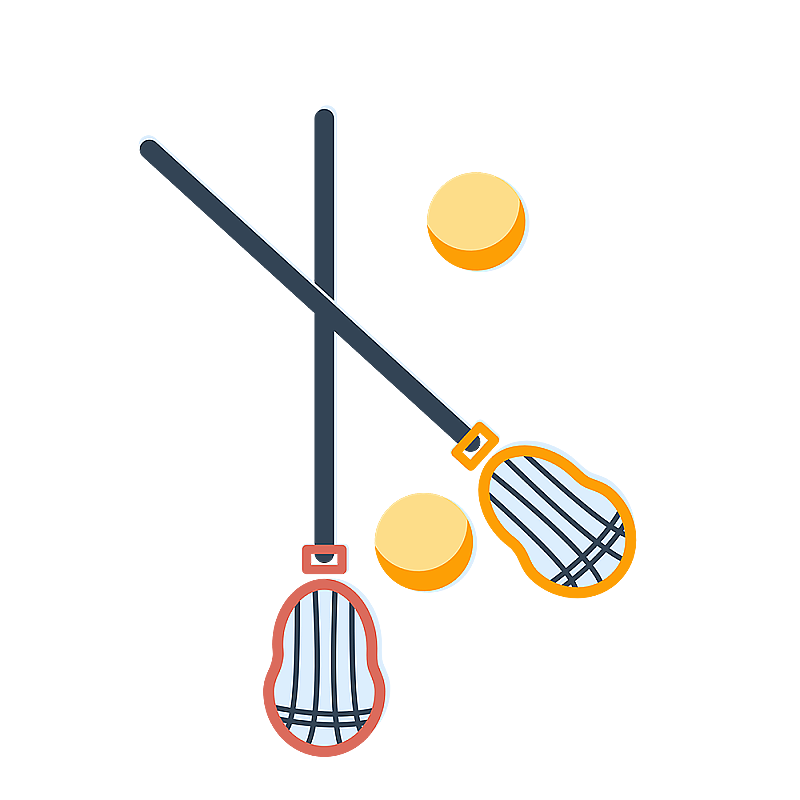 运动器材长曲棍球袋棍球图片素材