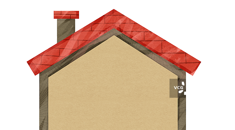 一个空屋子建筑插画元素图片素材