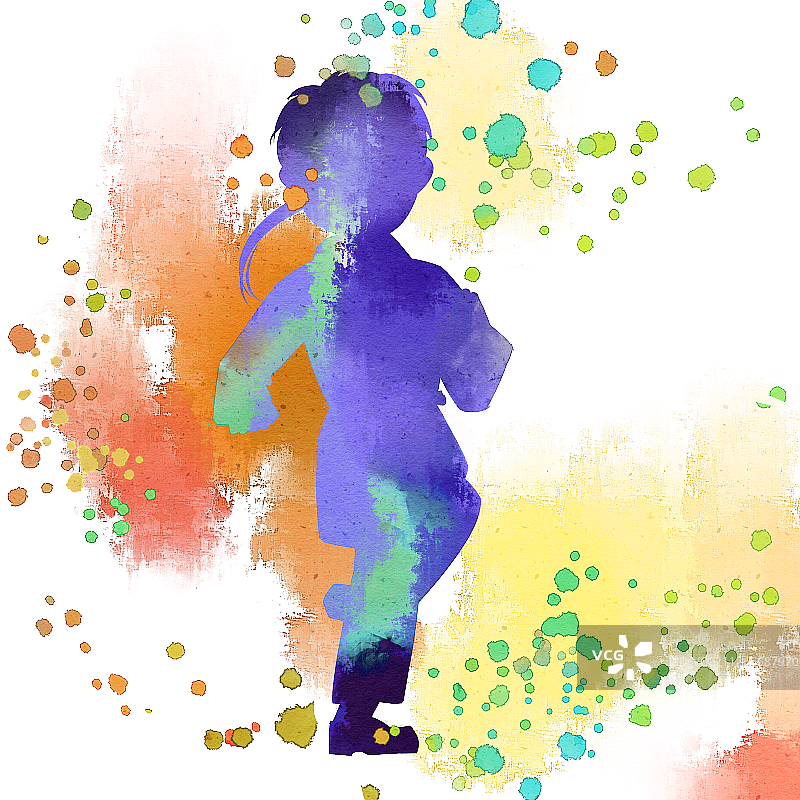 水彩风格项目柔道插画元素图片素材