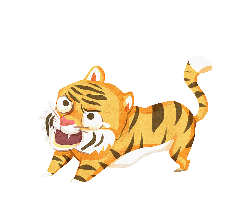 国潮风京剧角色武松打虎插画元素图片素材