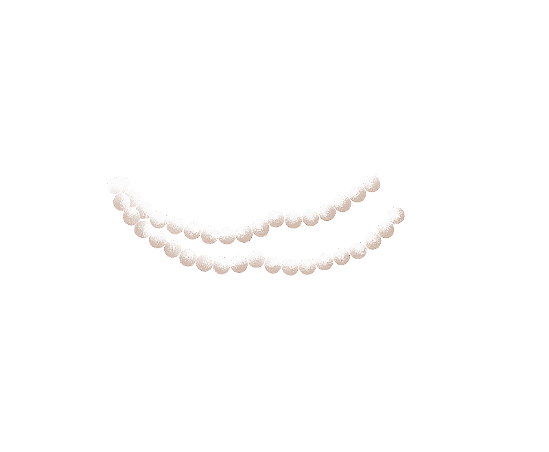 白色的珍珠插画元素图片素材