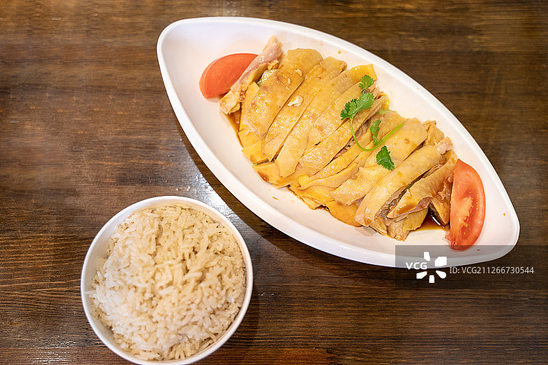 海南油鸡饭套餐图片素材