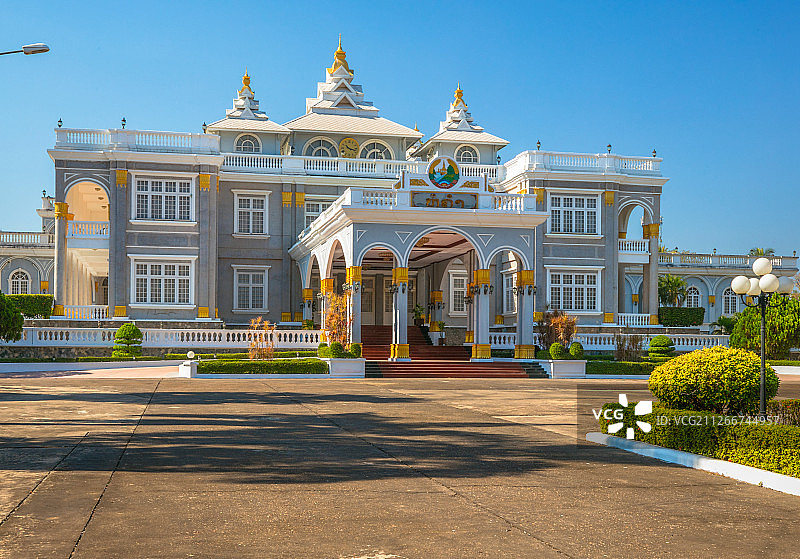 老挝万象老挝国家主席府图片素材
