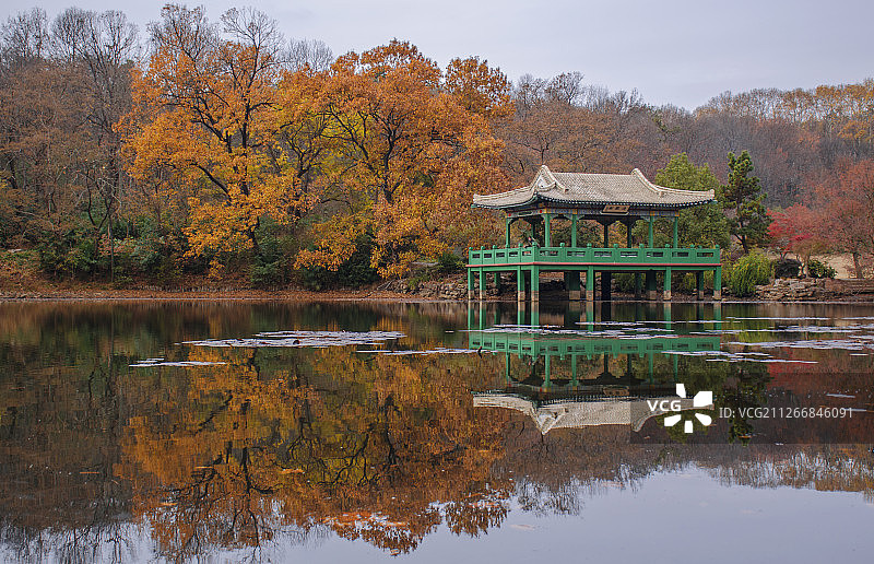 秋日流徽榭风光图片素材