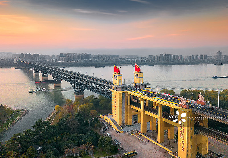 南京长江大桥图片素材