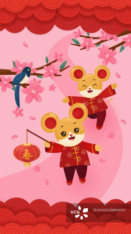 锦鼠报春动图图片素材