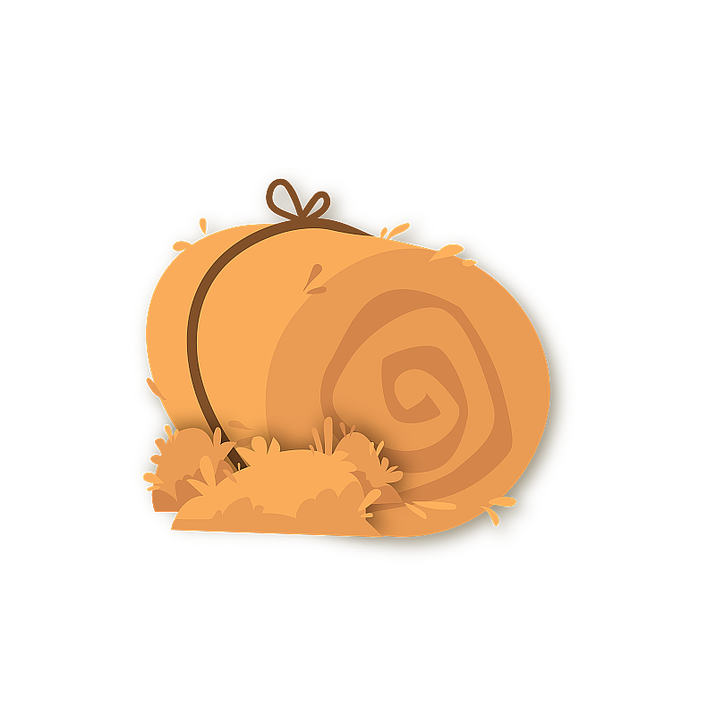 秋收稻草垛图片素材