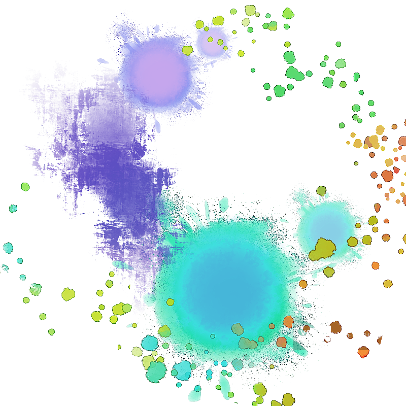 水彩水迹晕染彩色纹路插画元素图片素材