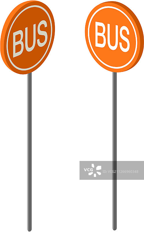 公交车站图标图片素材