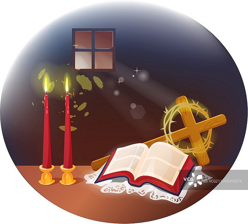 基督教概念矢量插画图片素材