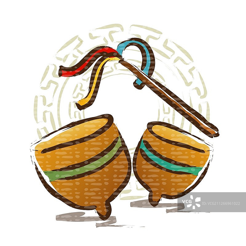 传统韩国文化概念矢量图图片素材