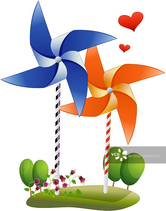 纸风车图标图片素材