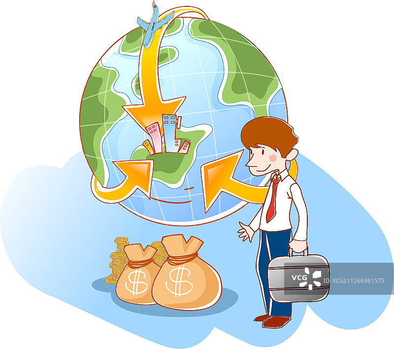 金融概念矢量插画图片素材