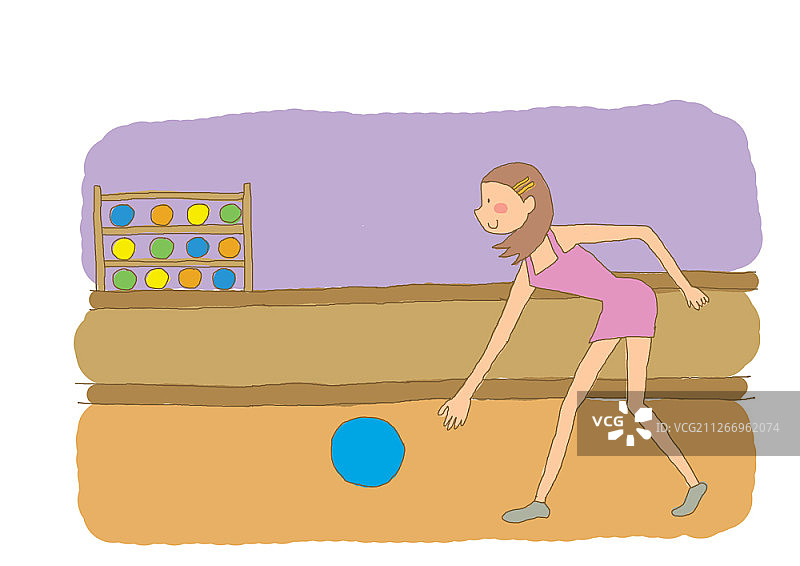 人们享受运动的插画图片素材