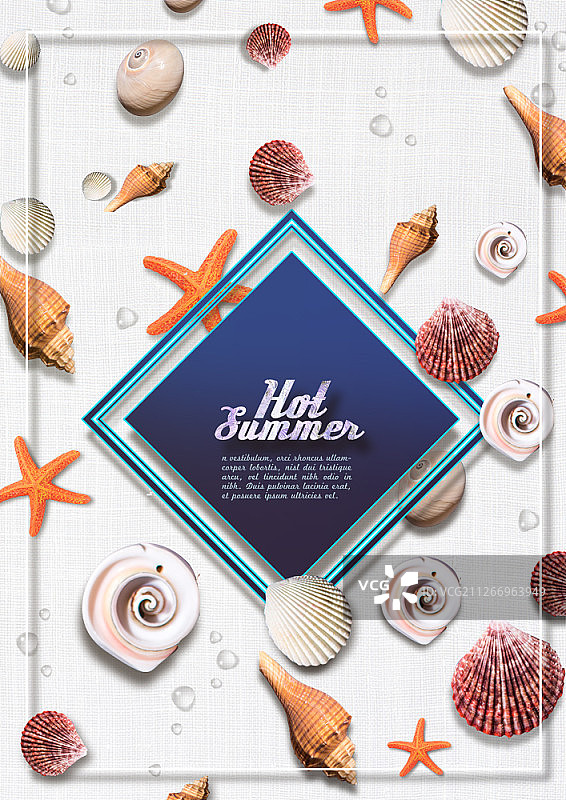 夏季主题海报设计图片素材