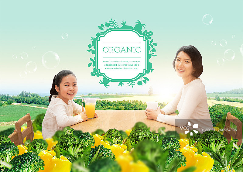 有机食品主题数字合成图像图片素材