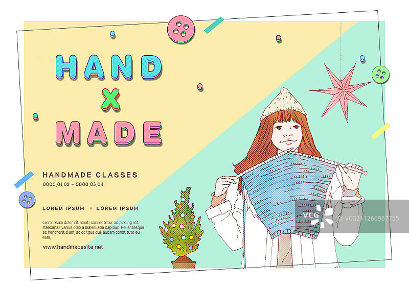 卡通人物海报设计图片素材