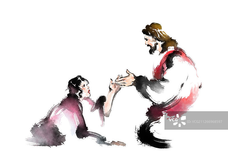 基督教主题插画图片素材