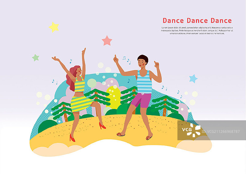 人们度假的插图图片素材