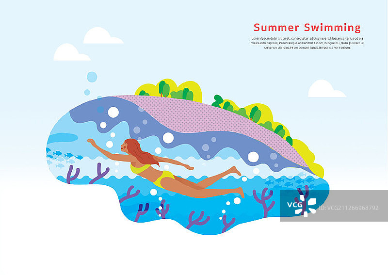 人们度假的插图图片素材