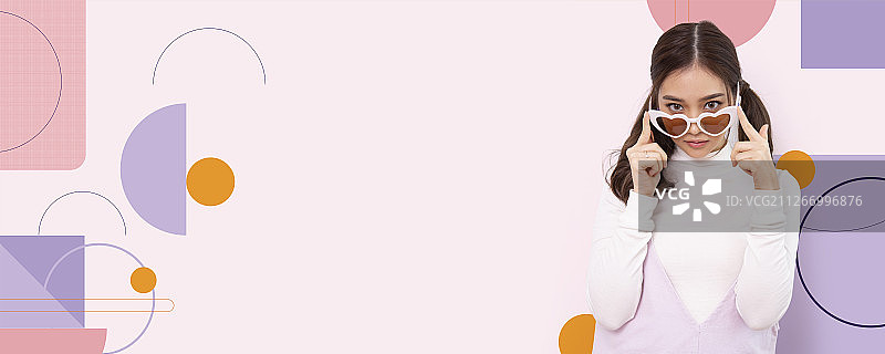 女士促销横幅图片素材