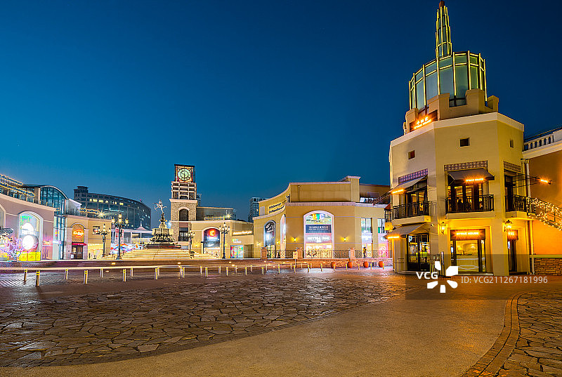 北京蓝色港湾夜景-15图片素材