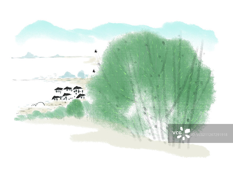 春天燕子飞图片素材