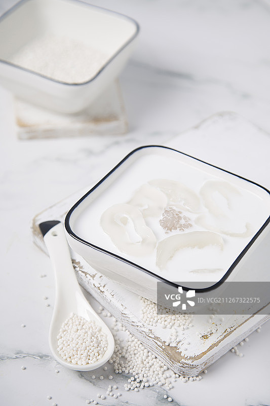 海底椰西米露糖水图片素材