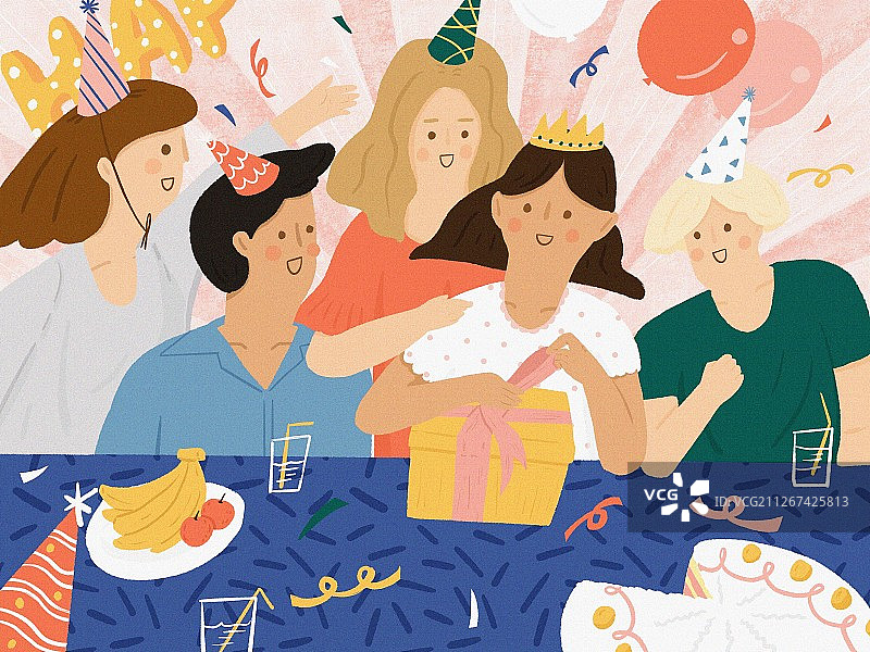 儿童生日派对图片素材