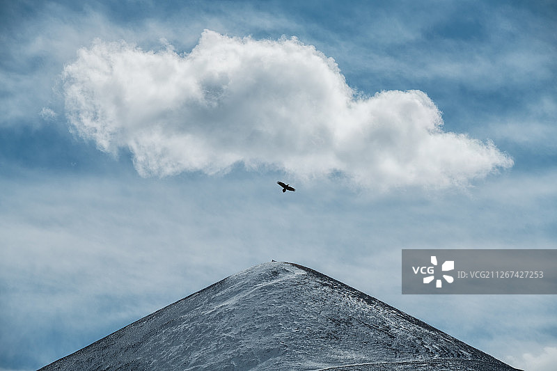 山、云、雕图片素材