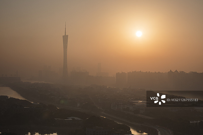 广州城市风光图片素材