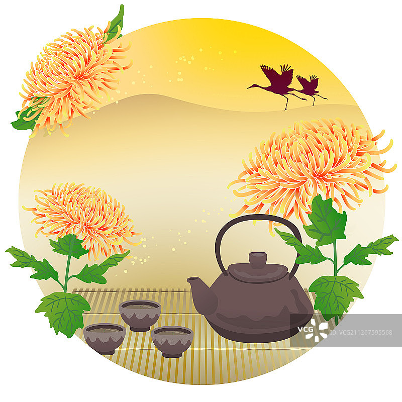 农历九月九日重阳节图片素材