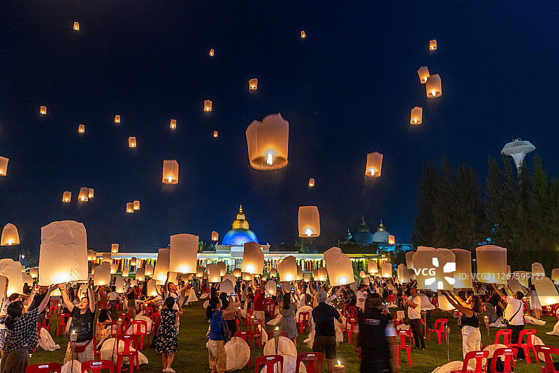 天灯节图片素材