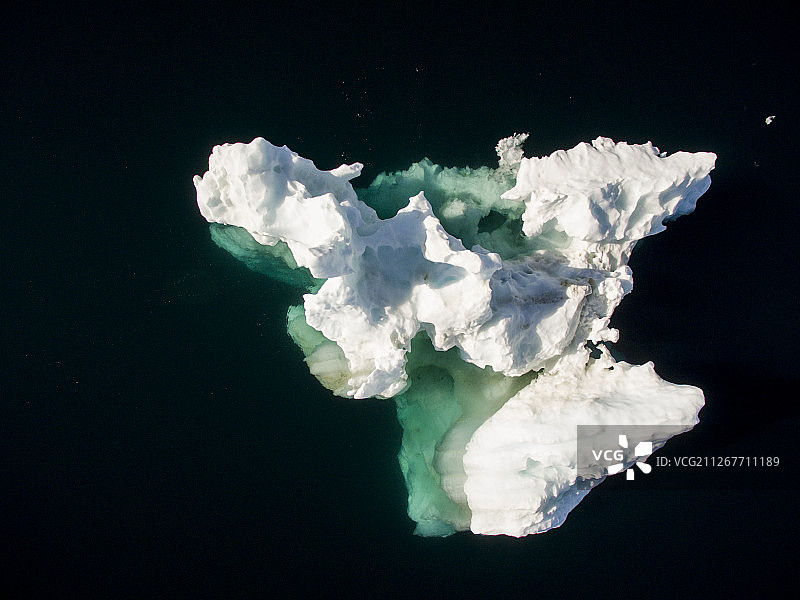 加拿大努纳武特Ukkusiksalik国家公园Wager湾的海冰图片素材